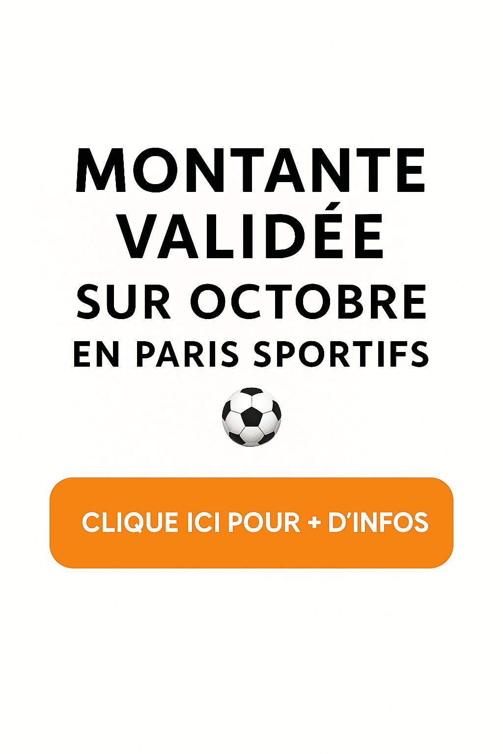montante paris sportifs octobre validée PRONOR